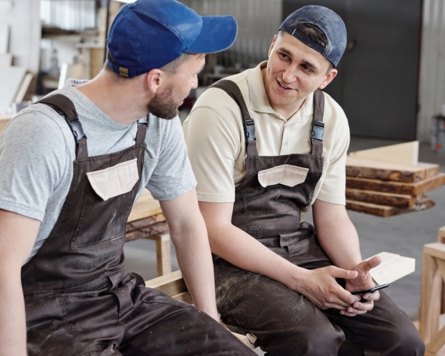 carpenters taking a break